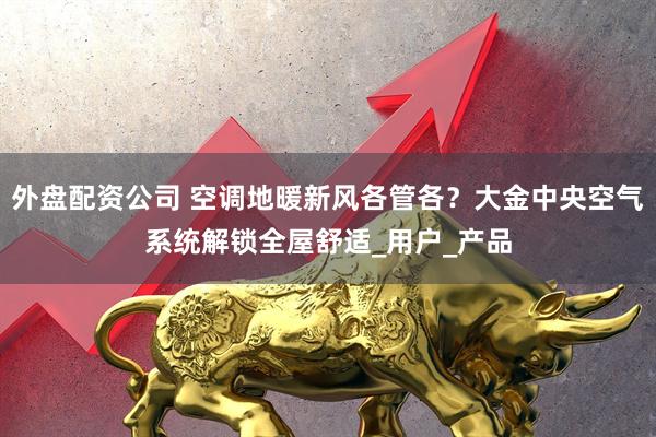外盘配资公司 空调地暖新风各管各？大金中央空气系统解锁全屋舒适_用户_产品
